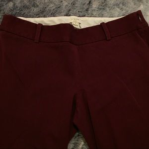 Burgundy business pants